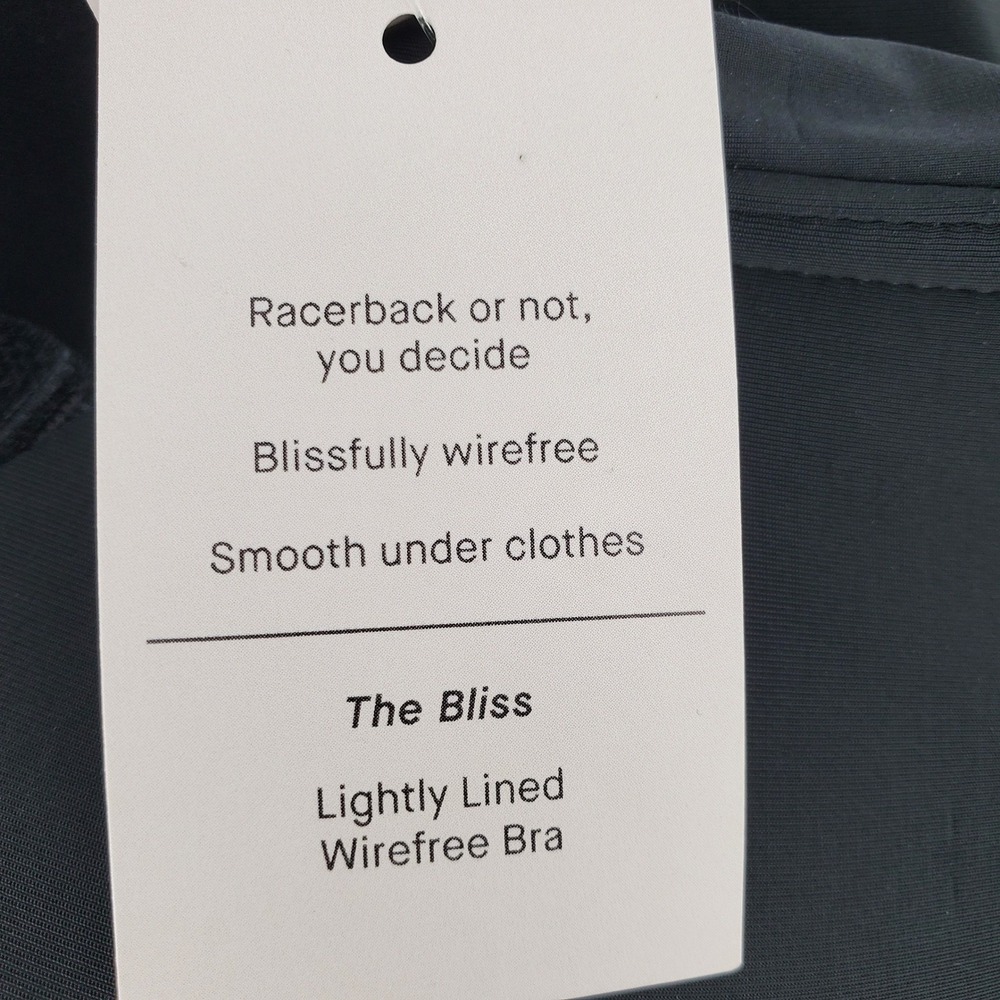 Auden The Bliss 36C Lightly Lined Wirefree Bra Black Convertible Racerback New - Picture 6 of 8